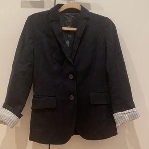 Tailored navy blazer